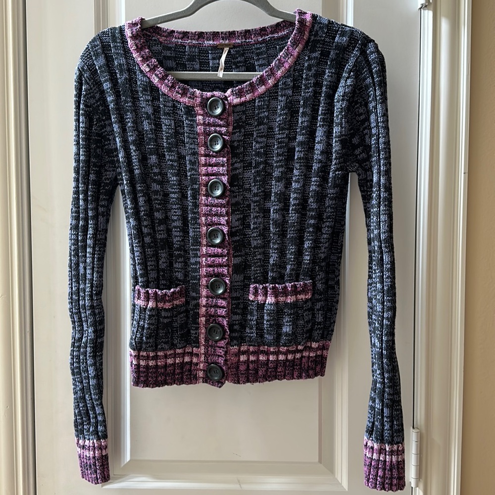 Free People Button Down Sweater Small